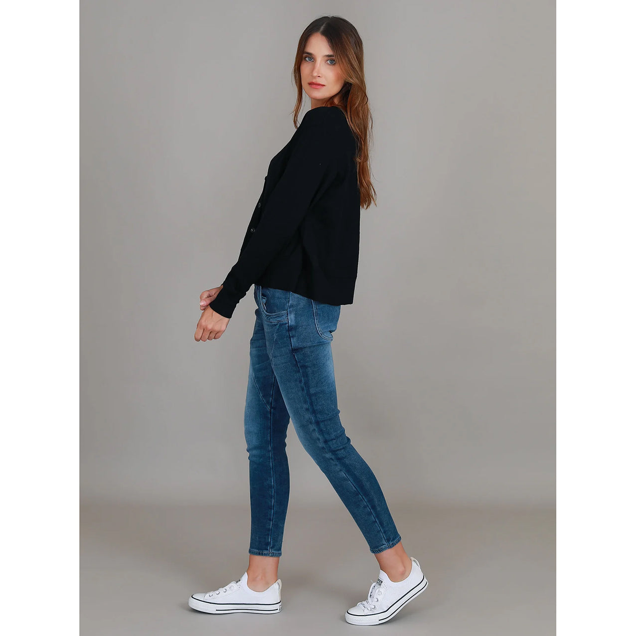 Vienne Long Sleeve Cardigan Black