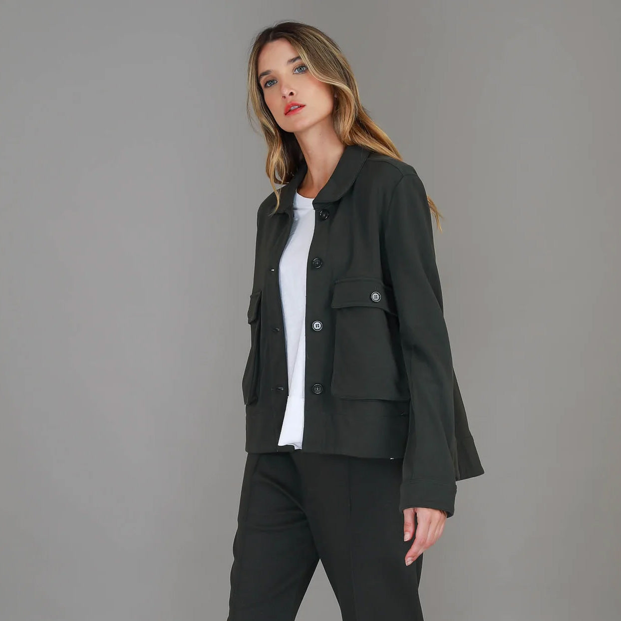 Caroll Utility Jacket Khaki