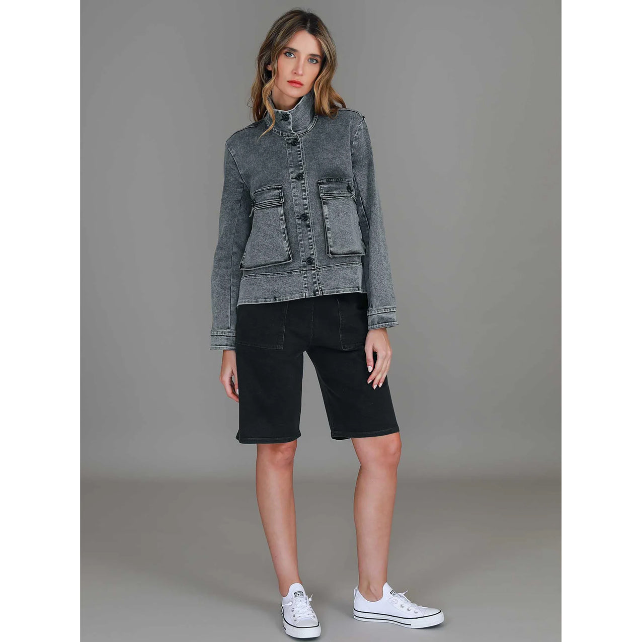 Caroll Denim Jacket Wash Black