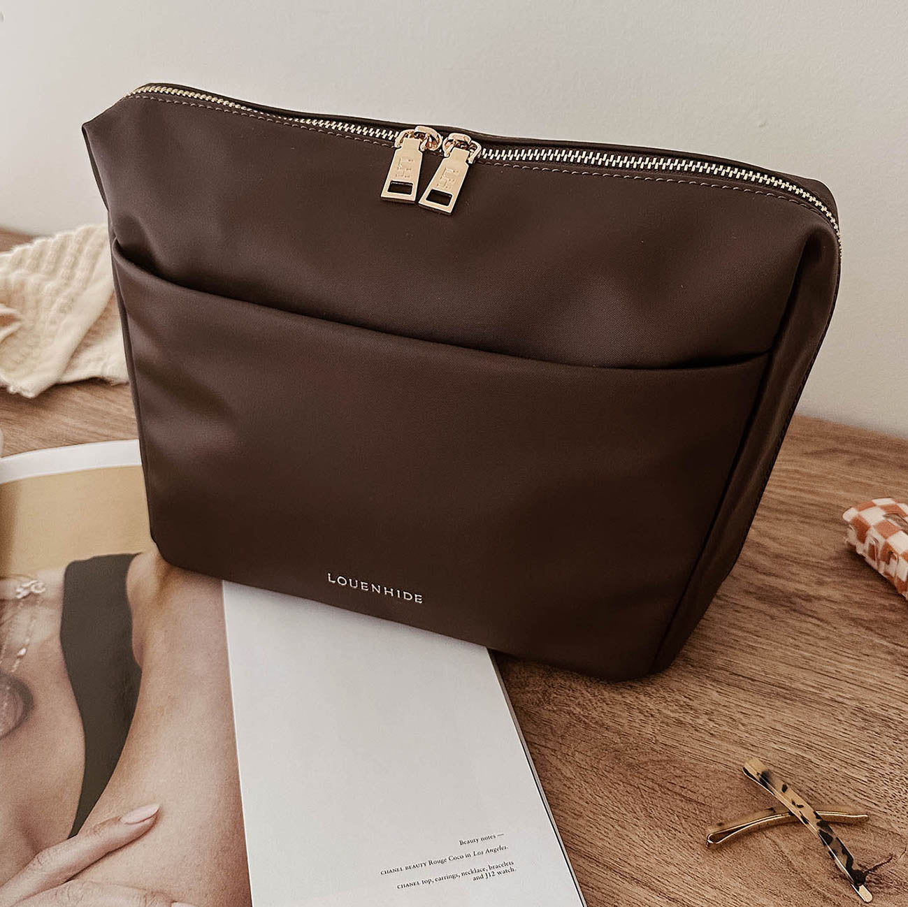 Vanessa Cosmetic Bag Chocolate