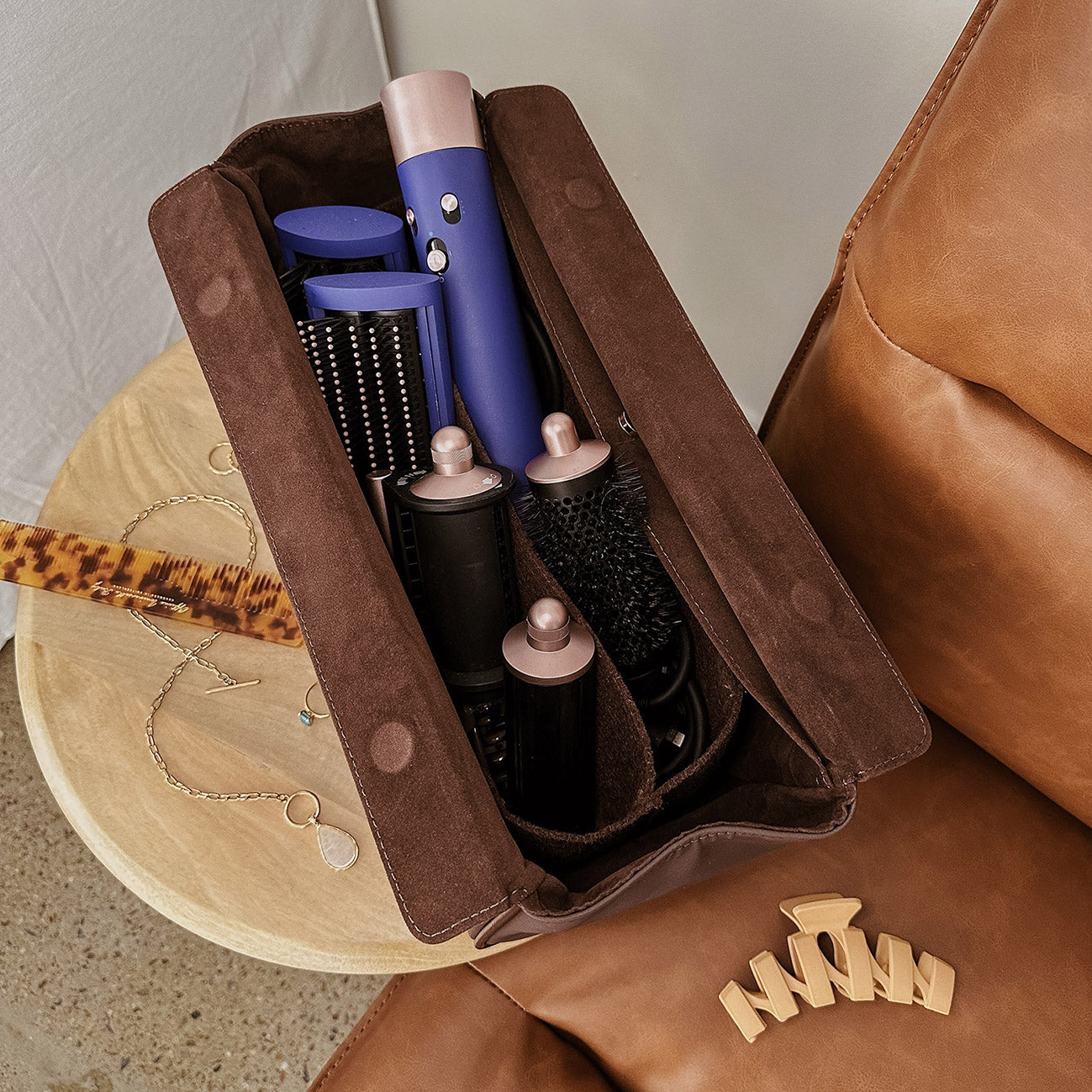 Margot Hair Tool Travel Case Chocolate