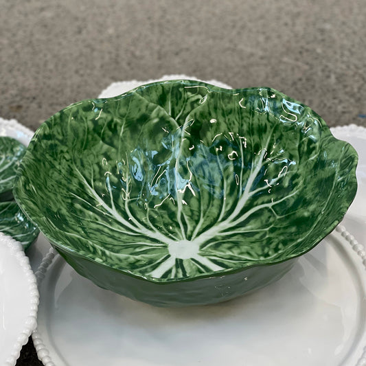 Melamine Cabbage Green Bowl Medium 27cm