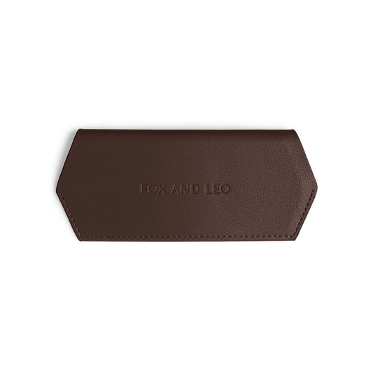 F&L Glasses Case Chocolate