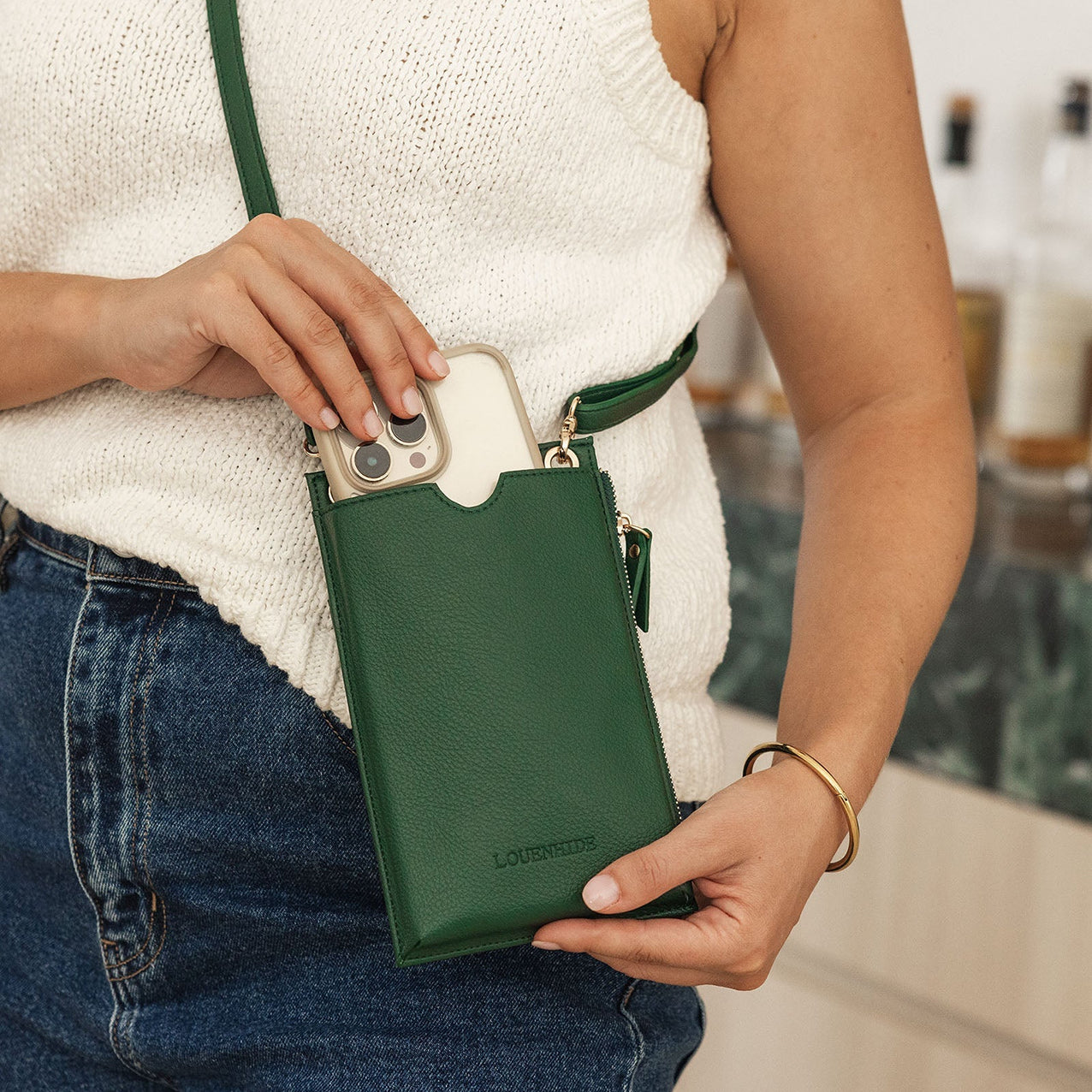 Suki Phone Bag Forest Green