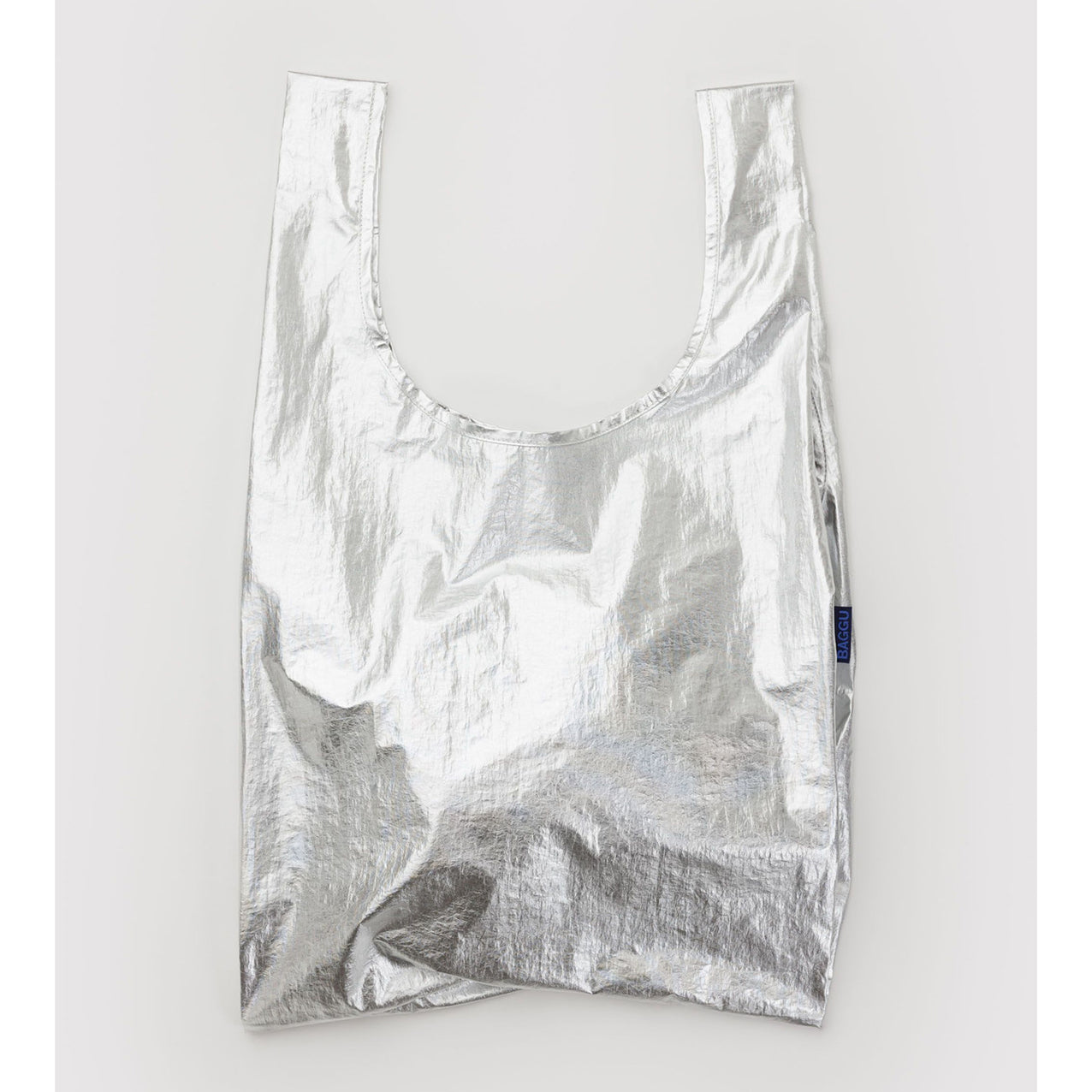Reuseable Baggu Bag Chrome Metallic