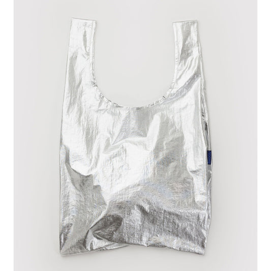Reuseable Baggu Bag Chrome Metallic