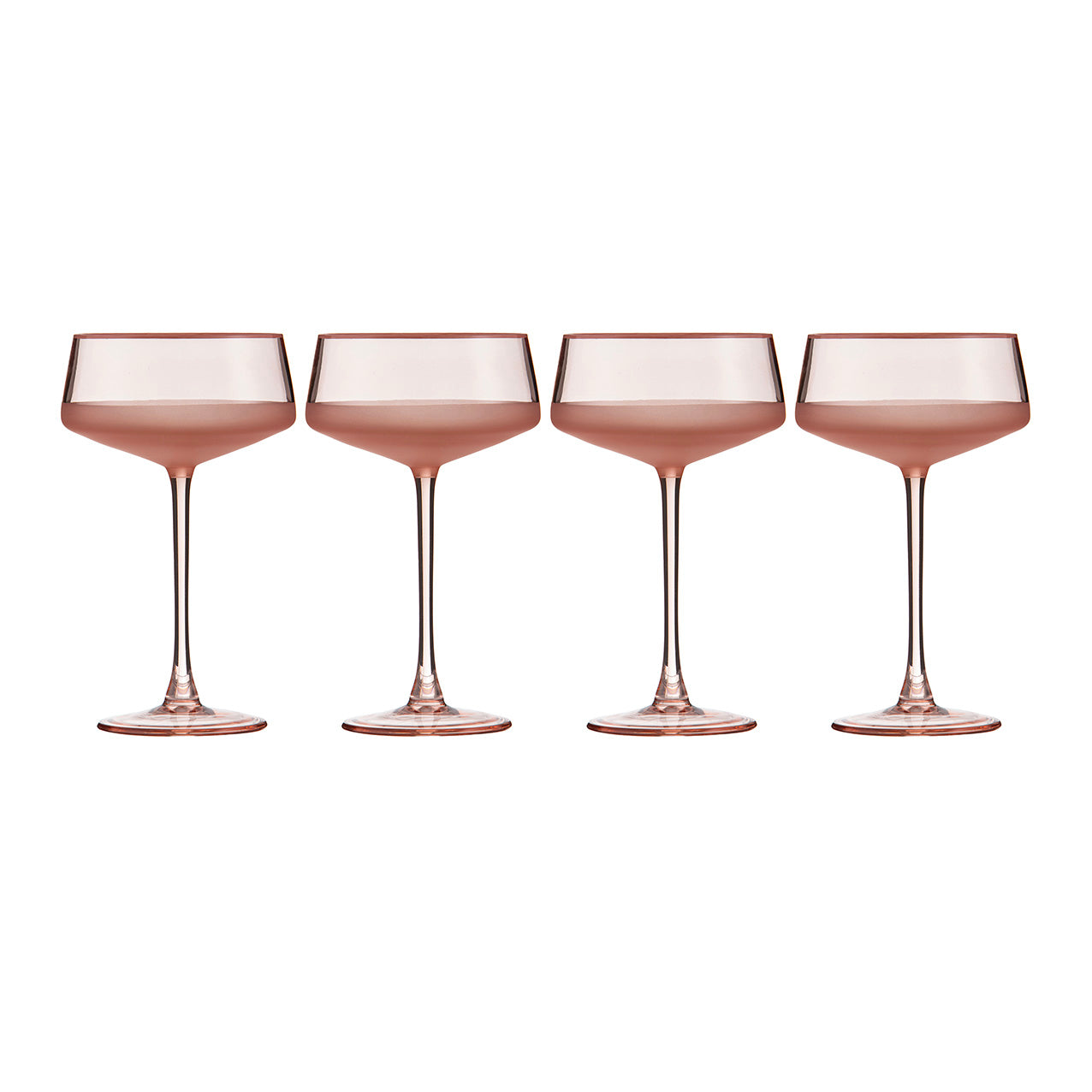 Panama Coral Coupe Glass 4pk