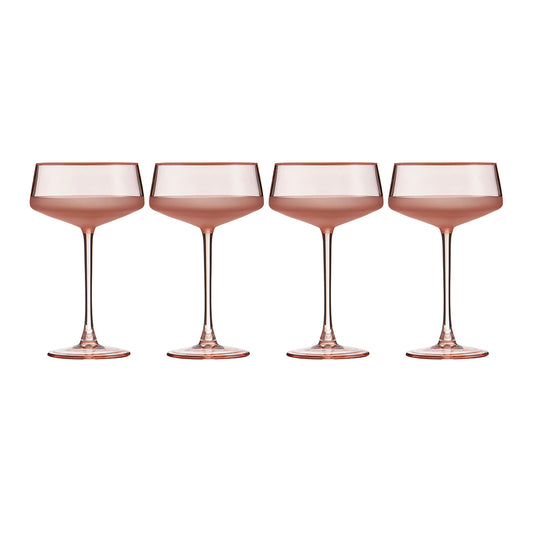 Panama Coral Coupe Glass 4pk