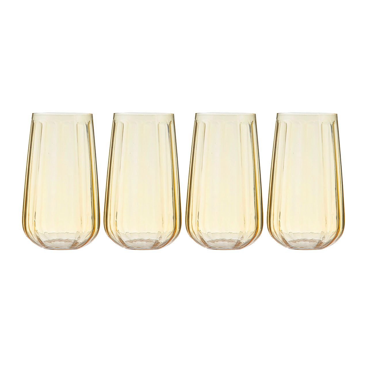 Capri Lemon Highball Tumbler 4pk