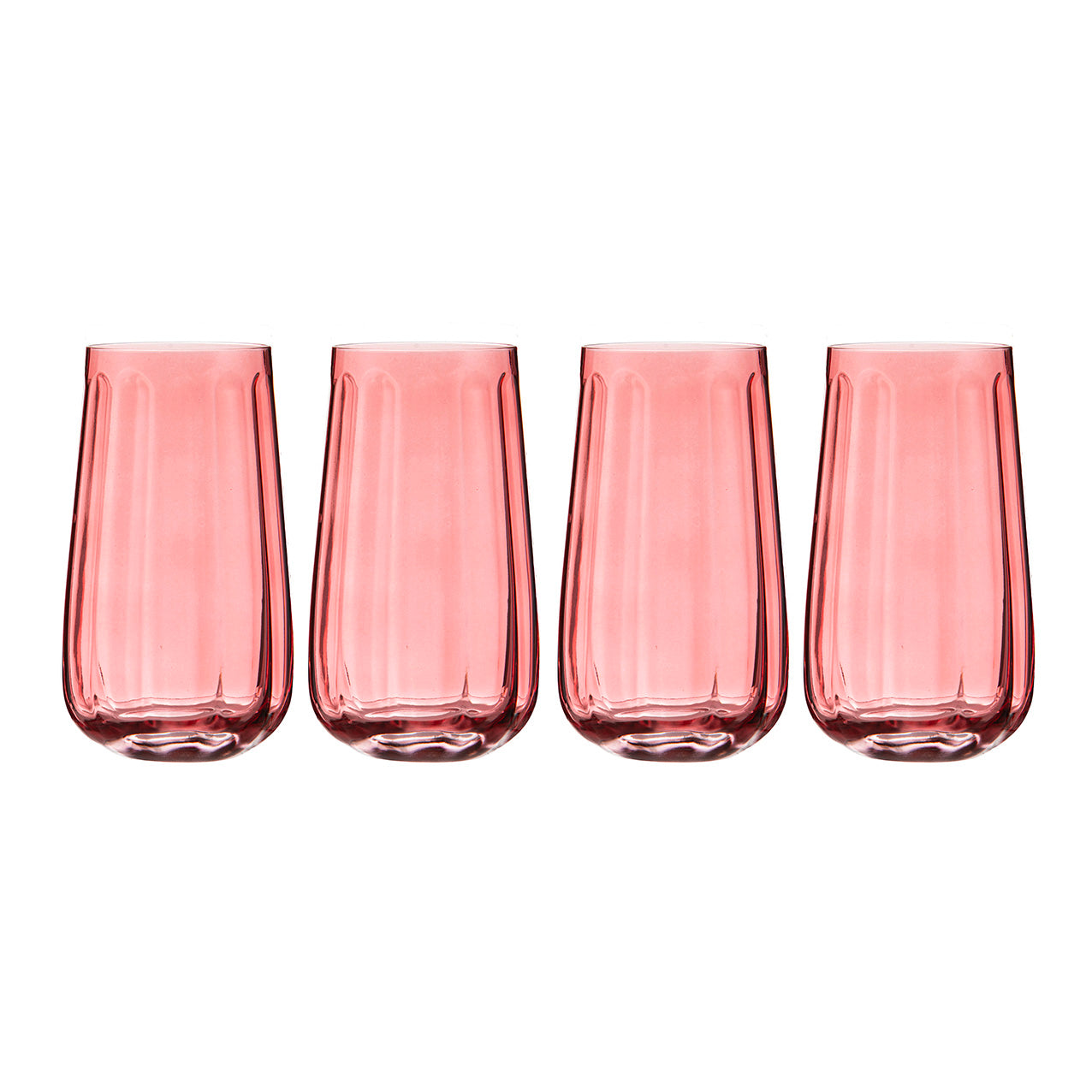 Capri Rose Highball Tumber 4pk