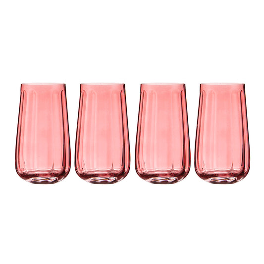 Capri Rose Highball Tumber 4pk