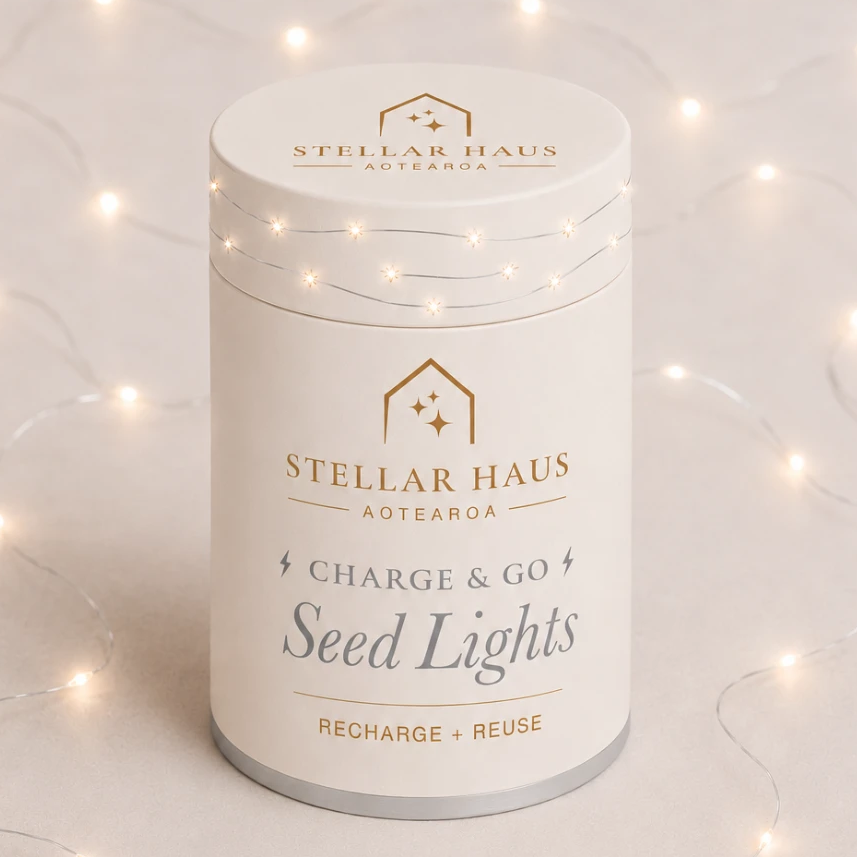 2m Rechargeable Charge & Go Seed Lights Silver
