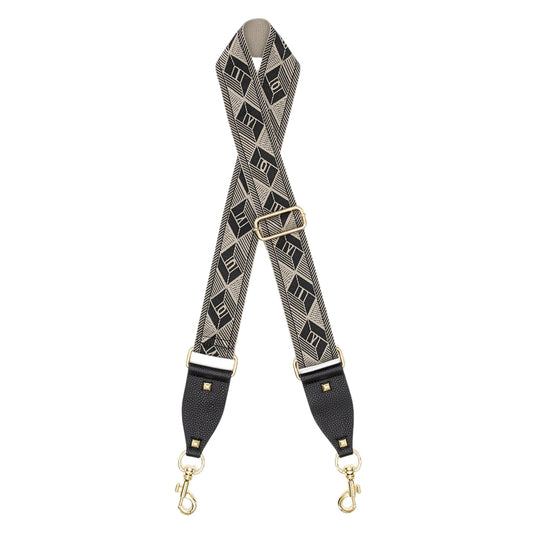 Antler Bag Strap Abstract Diamond Taupe