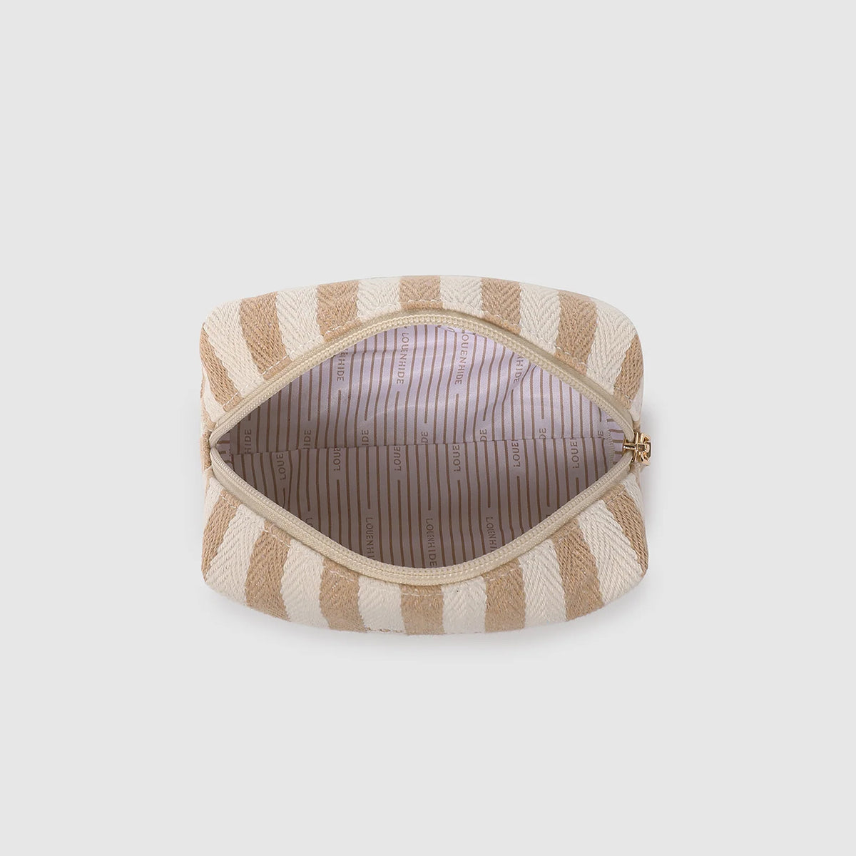 Addi Pouch Beige Stripe