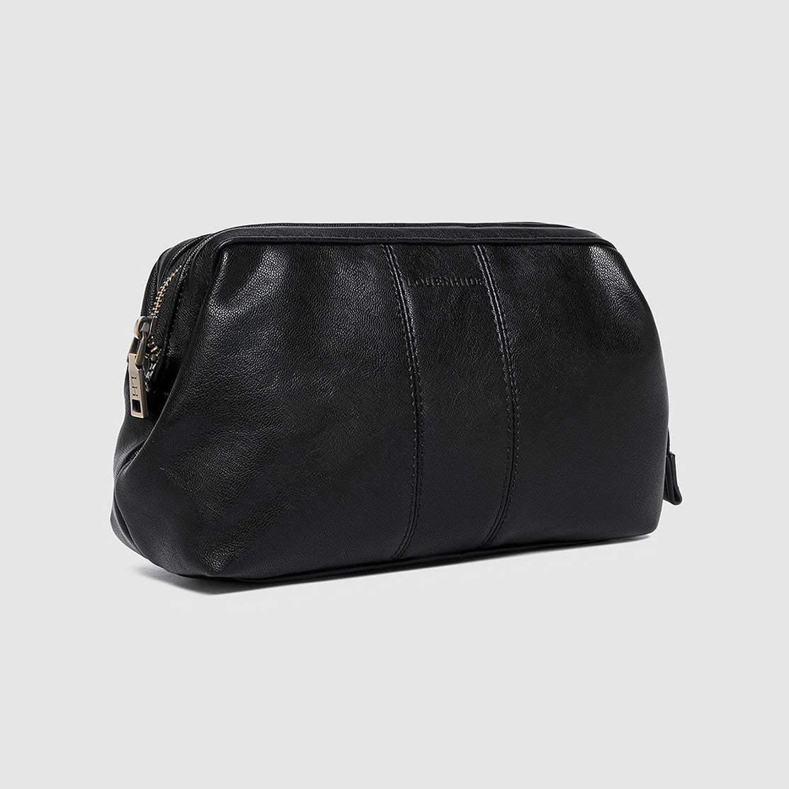 Albie Cosmetic Case Saddle Black