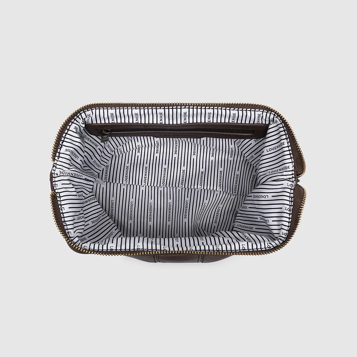 Albie Cosmetic Case Saddle Chocolate