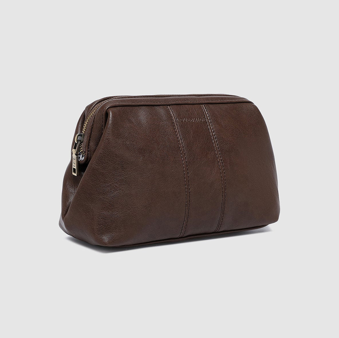 Albie Cosmetic Case Saddle Chocolate