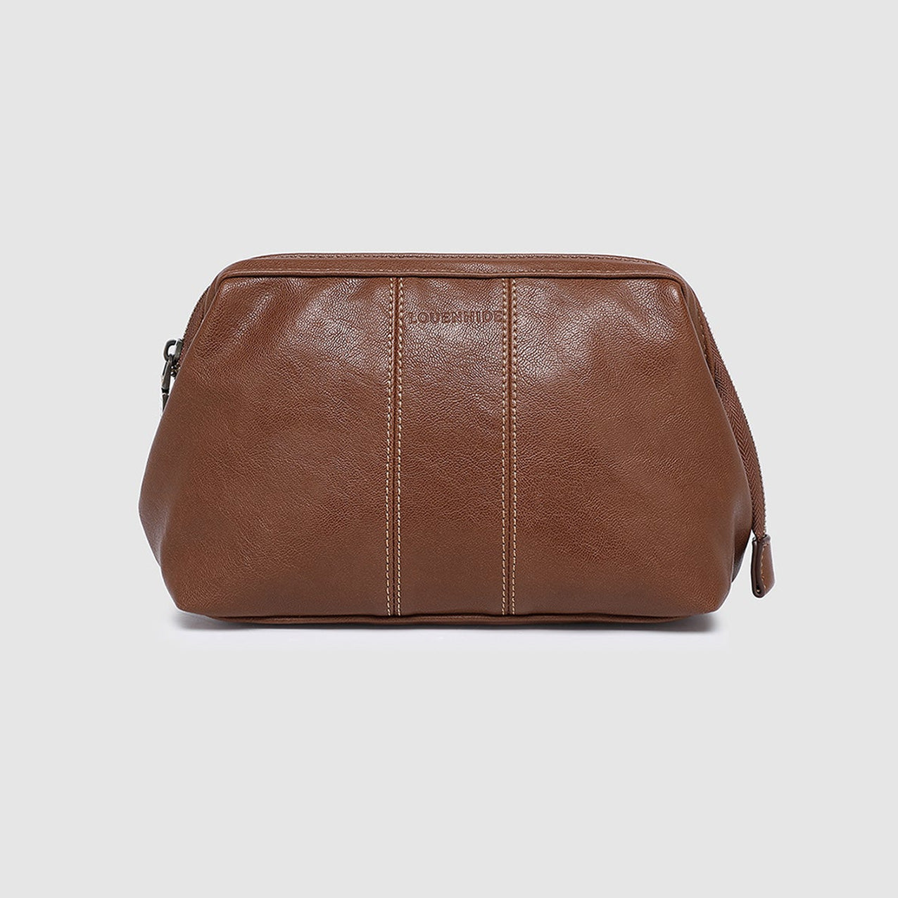 Albie Cosmetic Case Saddle Cognac