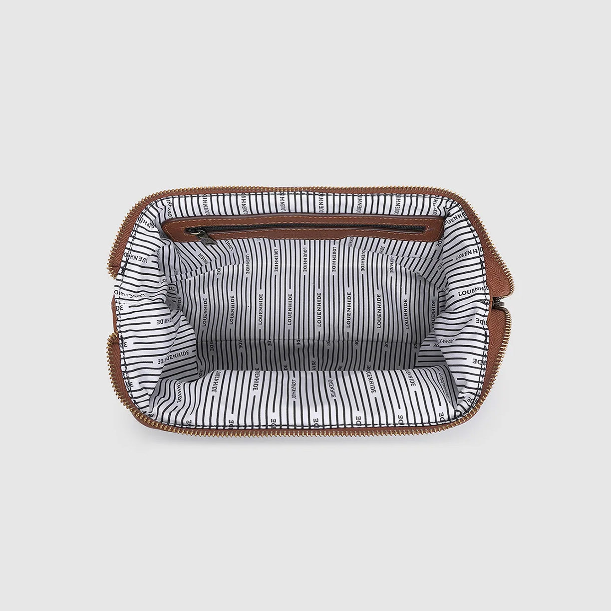 Albie Cosmetic Case Saddle Cognac