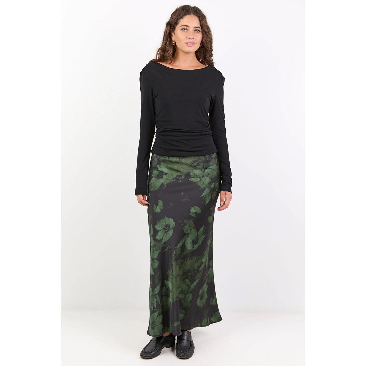 Prodigy Green Shadow Garden Satin Skirt