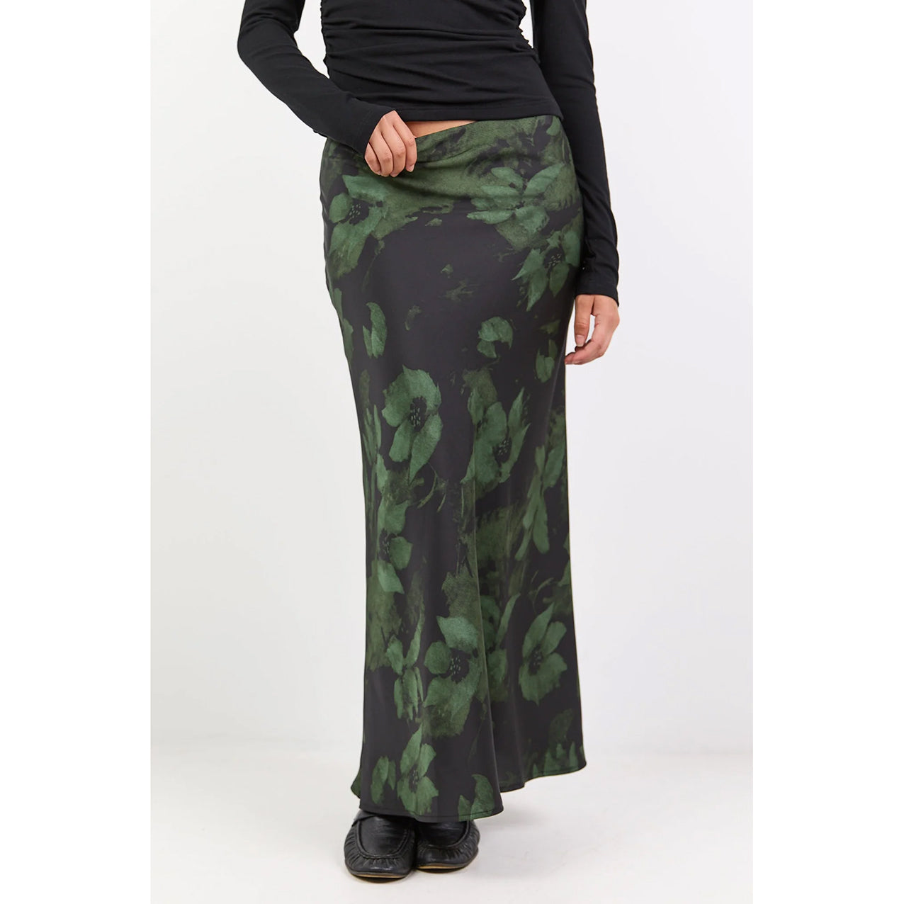 Prodigy Green Shadow Garden Satin Skirt