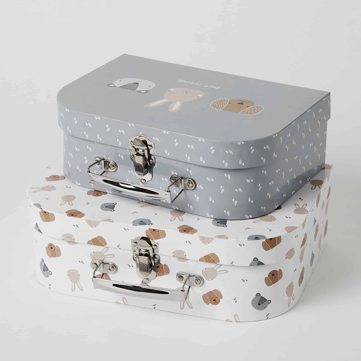 Animal Faces Suitcase Set 2