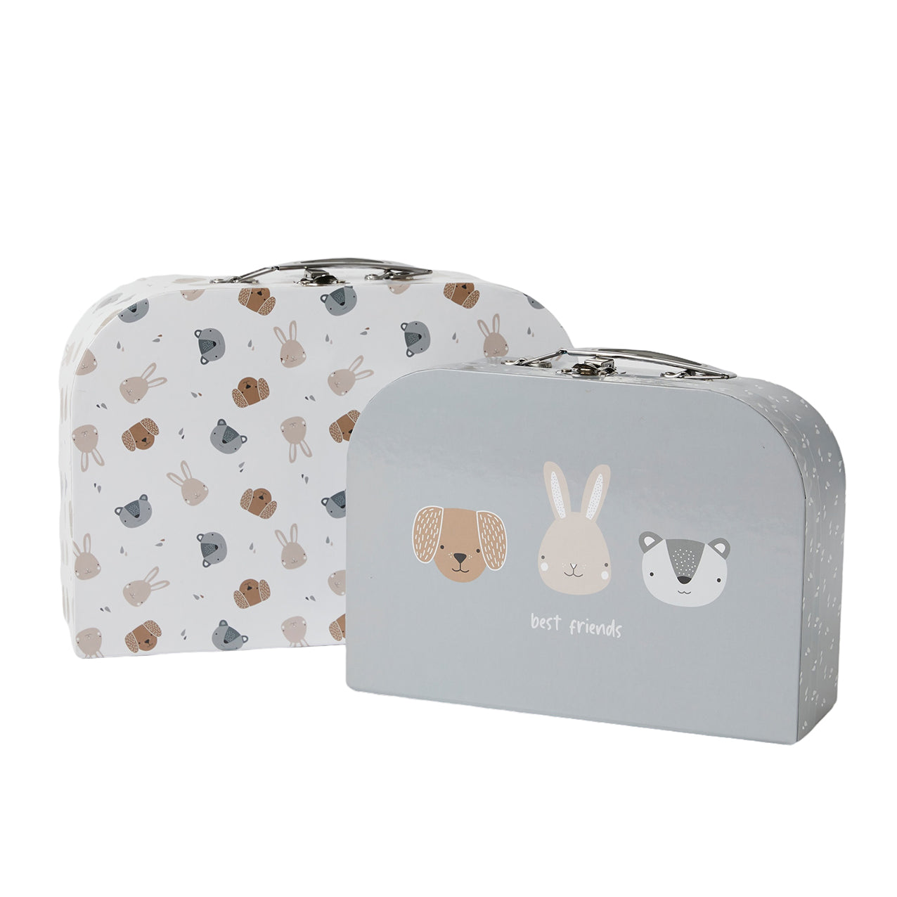 Animal Faces Suitcase Set