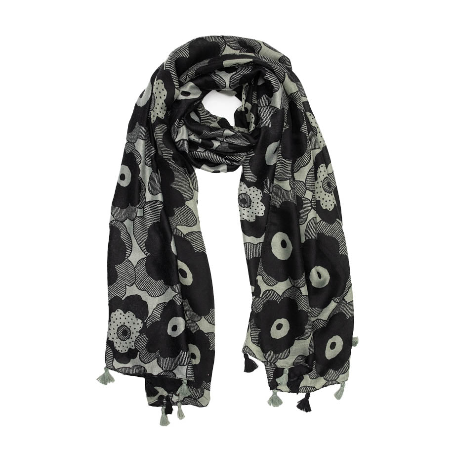 Abstract Dahlia Scarf