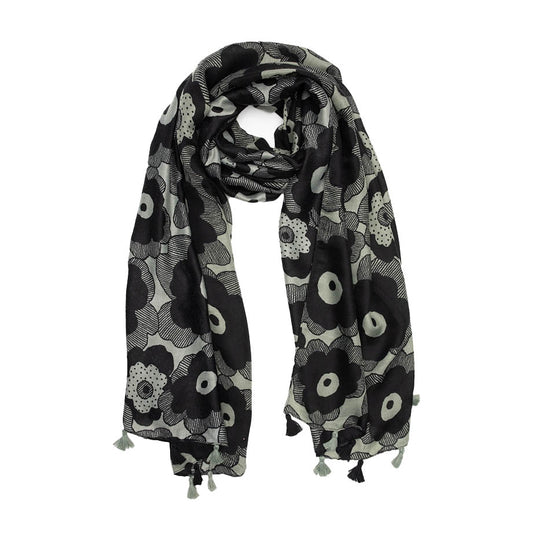 Abstract Dahlia Scarf