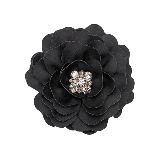 Black Flower Brooch/Clip