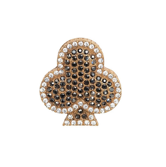 Gilded Club Brooch