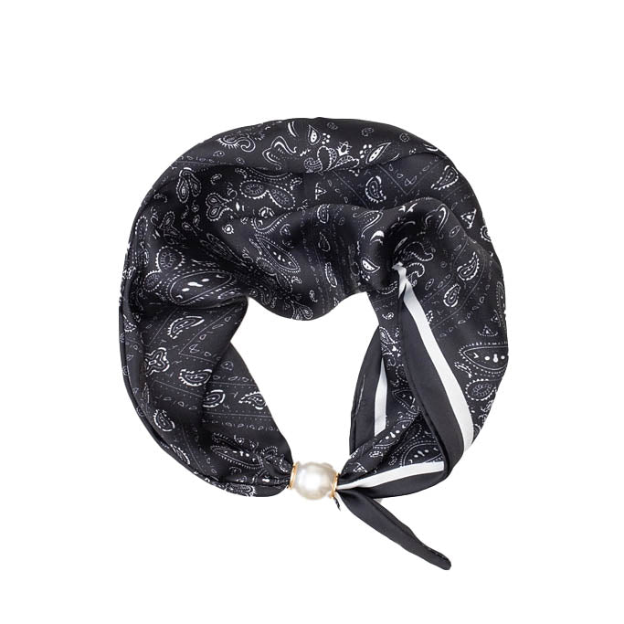 Pearl Fasten Neck Tie Monarch Paisley