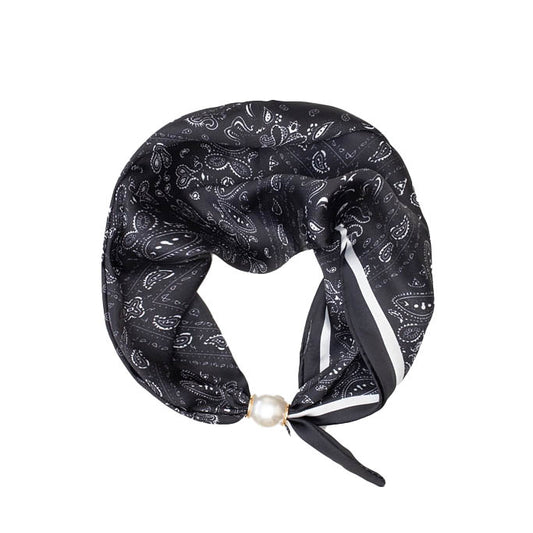 Pearl Fasten Neck Tie Monarch Paisley