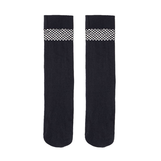Black Net Top Stocking Socks