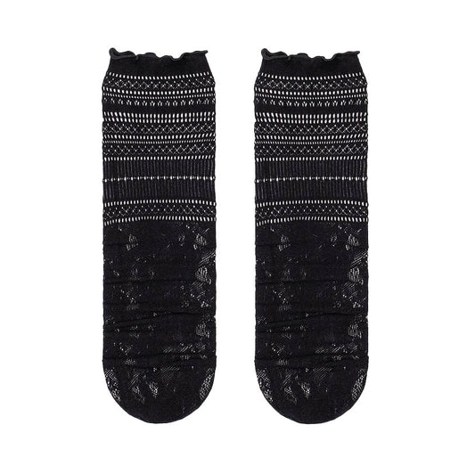 Victoria Stocking Socks Black