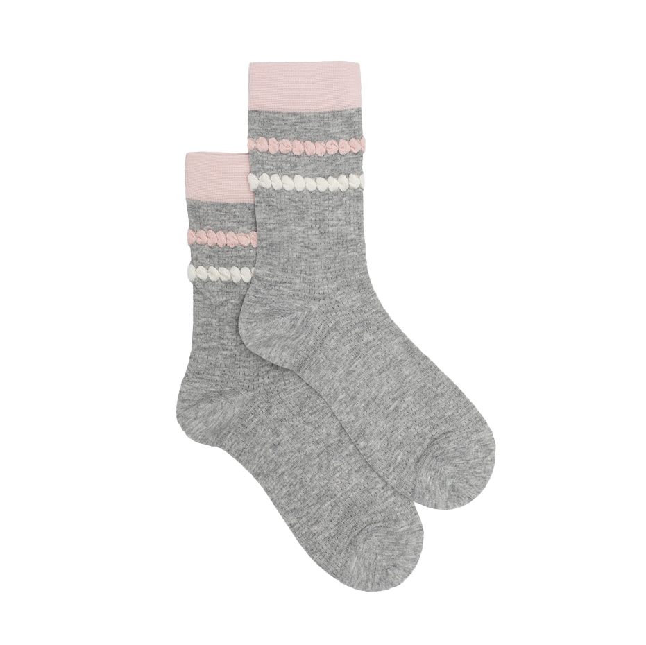 Grey & Blushline Socks