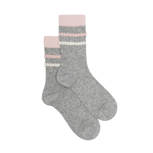 Grey & Blushline Socks