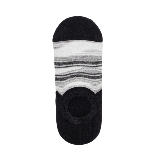 No Show Licorice Stripe Socks