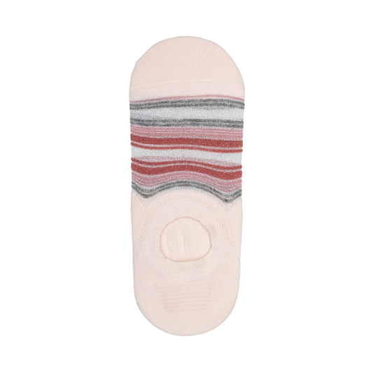 No Show Sugar Stripe Socks