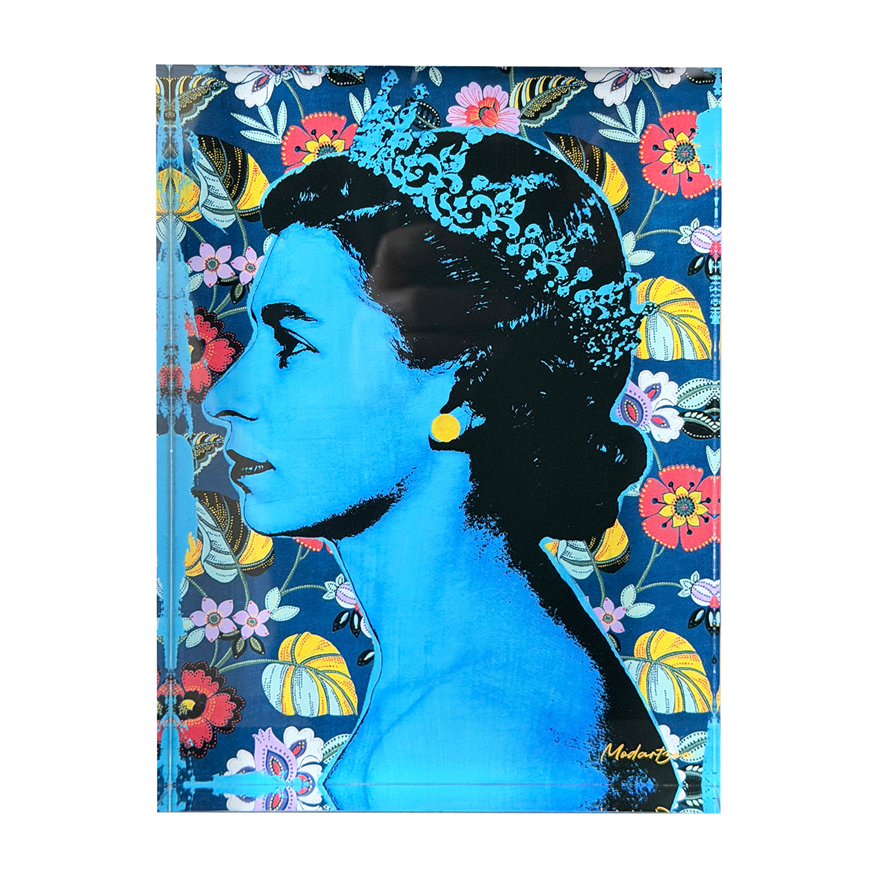 Art Acrylic Block Queen Blue
