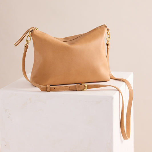 Juju & Co Augusta Crossbody Bag Tan