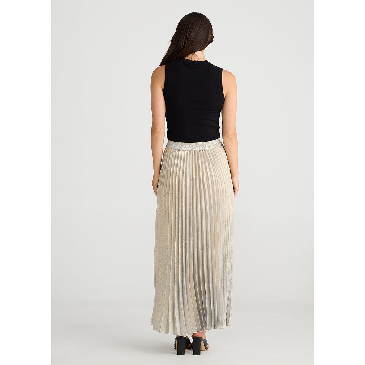 Alias Pleated Skirt Champagne