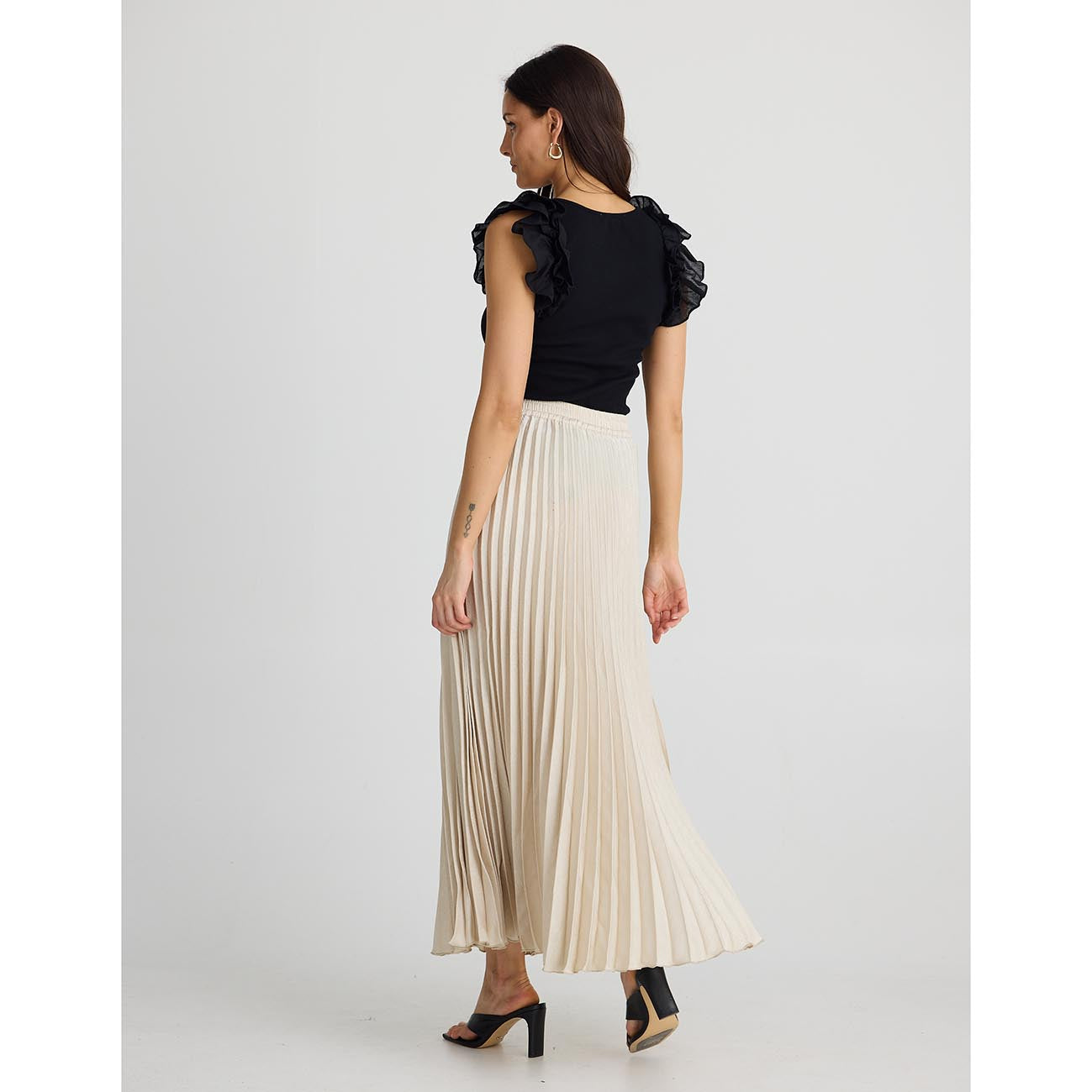 Alias Pleated Skirt Oyster