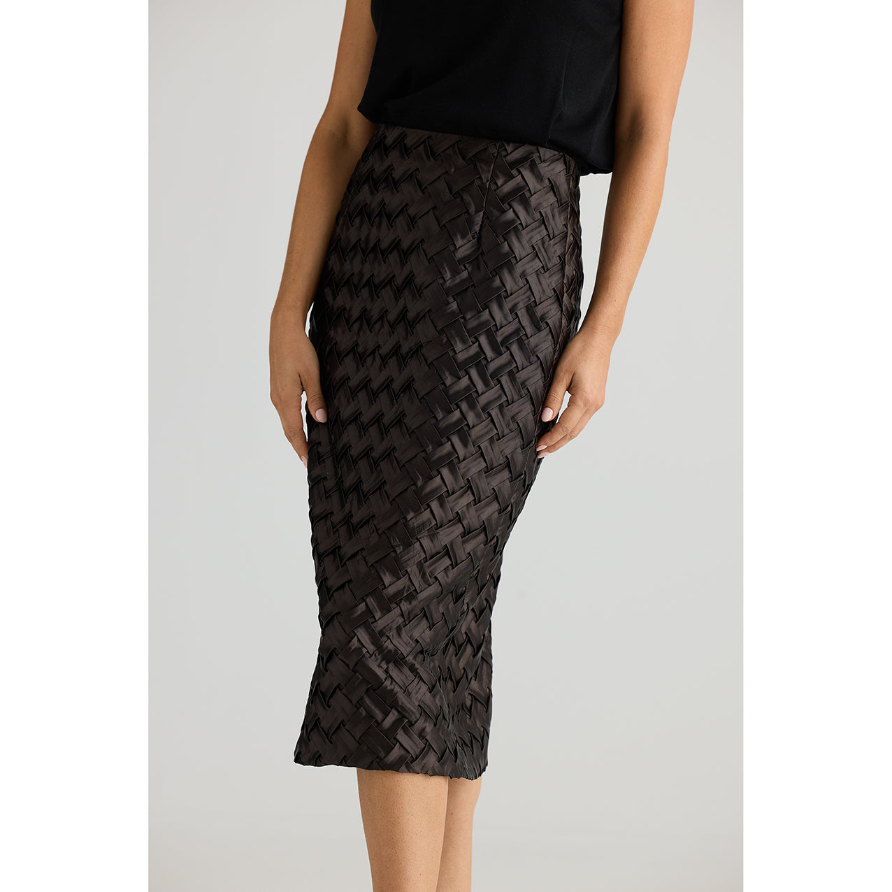 Criss Cross Skirt Black