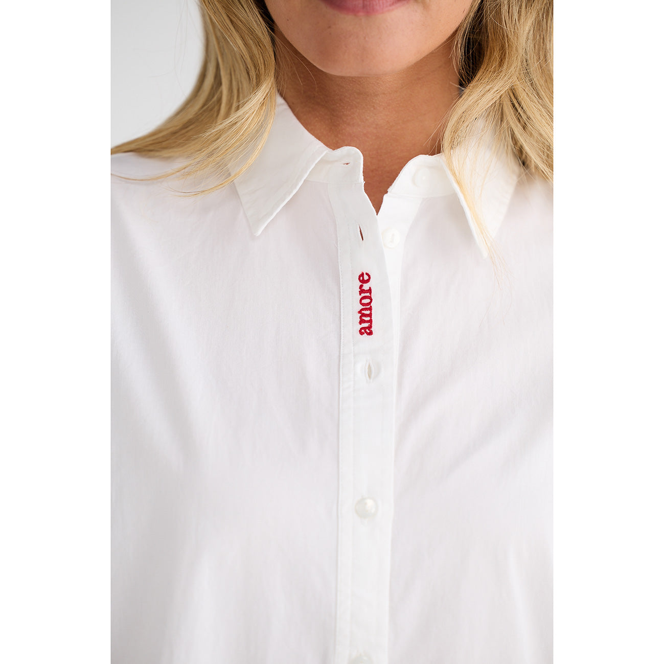 Gemma Shirt White Je t'aime