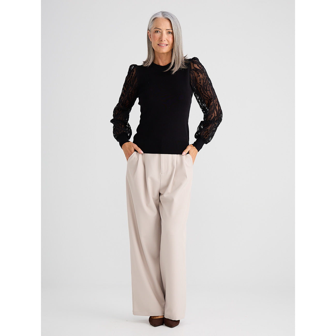 Janelle Knit Top Black