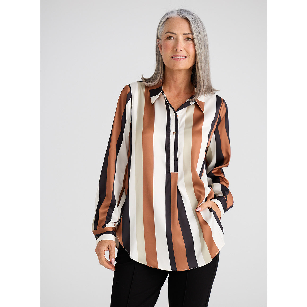 Astrid Shirt Oakley Stripe