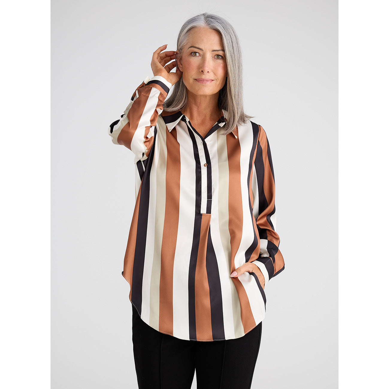 Astrid Shirt Oakley Stripe
