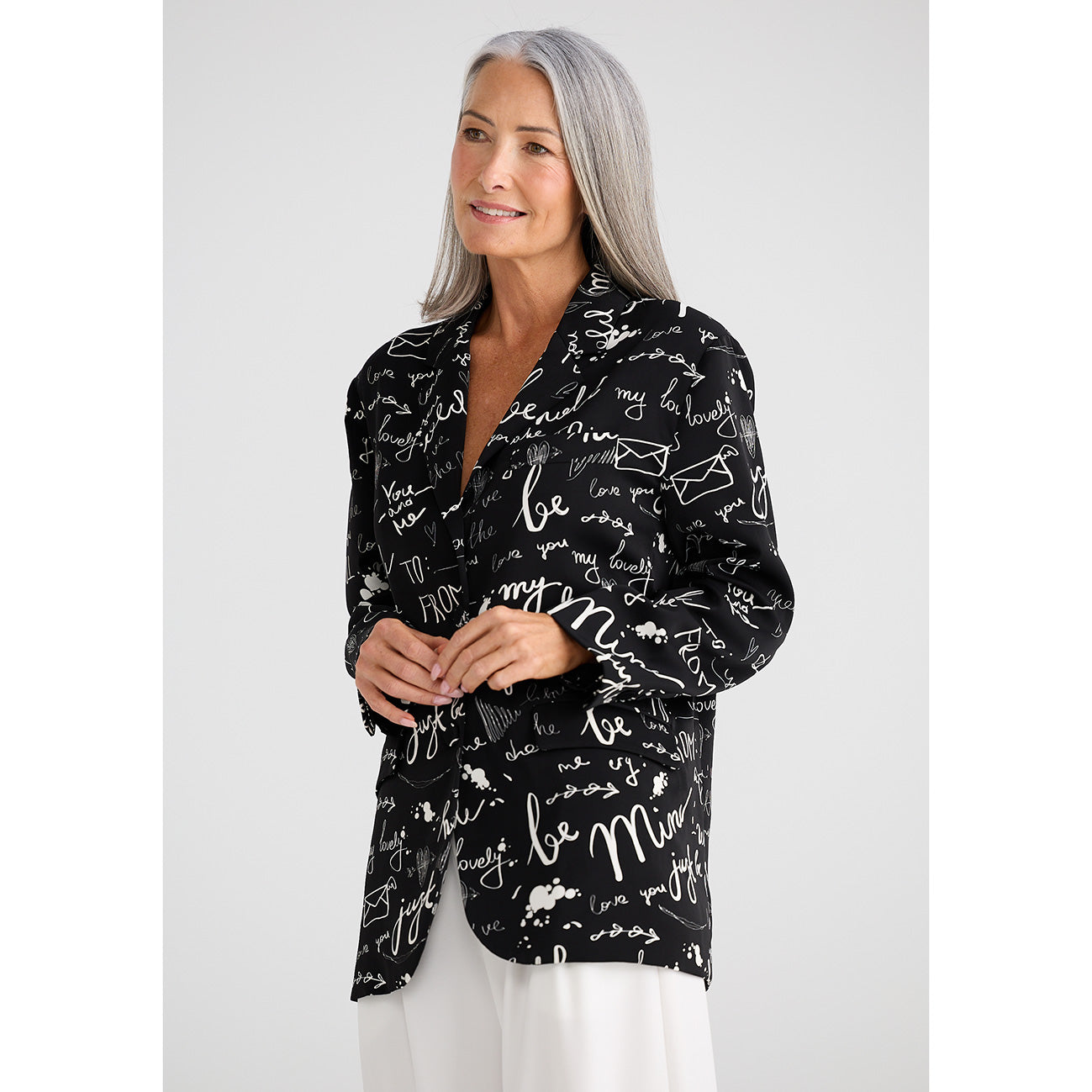 Astrid Blazer Amour Print