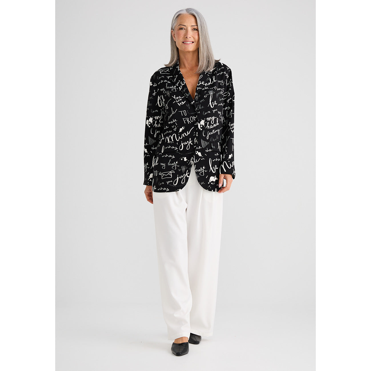 Astrid Blazer Amour Print